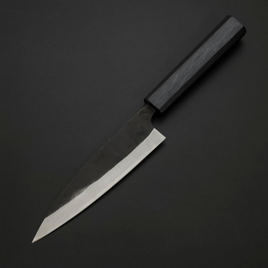 Ajikiri Blue Steel #2 Kurouchi Dark Blue Urushi Handle 145mm
