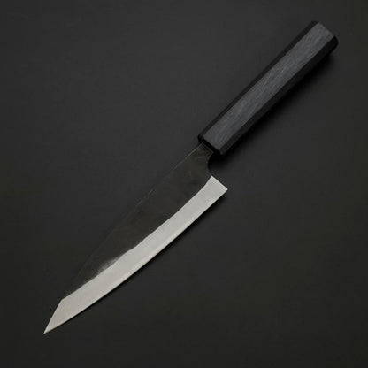Ajikiri Blue Steel #2 Kurouchi Dark Blue Urushi Handle 145mm