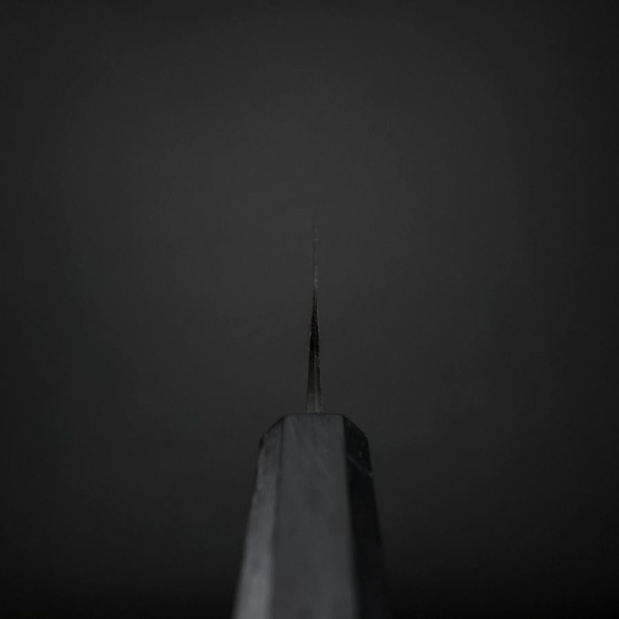 Ajikiri Blue Steel #2 Kurouchi Dark Blue Urushi Handle 145mm