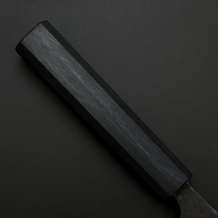 Ajikiri Blue Steel #2 Kurouchi Dark Blue Urushi Handle 145mm