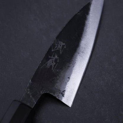 Ajikiri White Steel #2 Kurouchi Buffalo Magnolia Handle 105mm