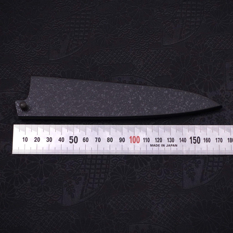 Black-Ishime Saya Sheath for Petty Knife with Pin, 135mm