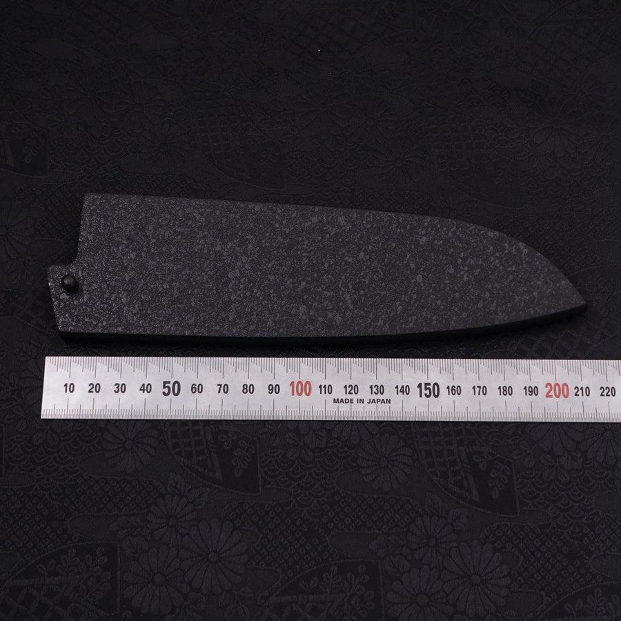 Black-Ishime Saya Sheath for Santoku Knife with Pin, 165/180mm