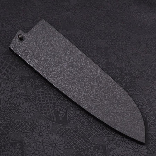 Black-Ishime Saya Sheath for Santoku Knife with Pin, 165/180mm