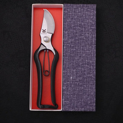 Black Musashi Pruning Shears / Garden Scissors B Type Forged Handmade 200mm