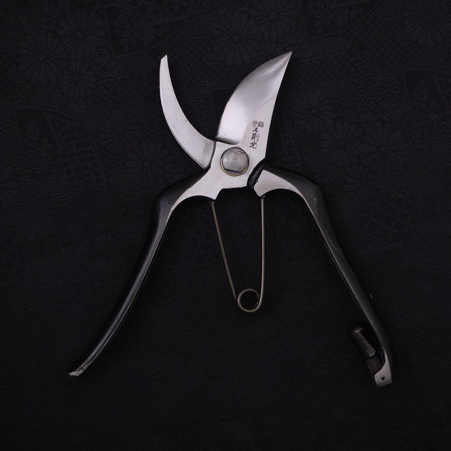 Black Musashi Pruning Shears / Garden Scissors Left-hand Forged Handmade 200mm