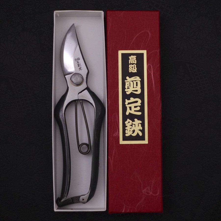 Black Musashi Pruning Shears / Garden Scissors Left-hand Forged Handmade 200mm