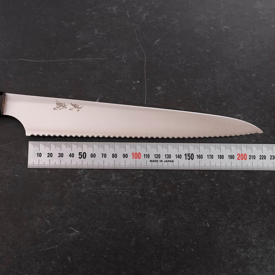 Bread knife Molybdenum Polished Ebony Handle 230mm