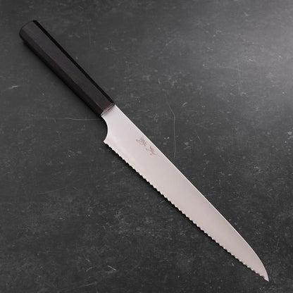 Bread knife Molybdenum Polished Ebony Handle 230mm