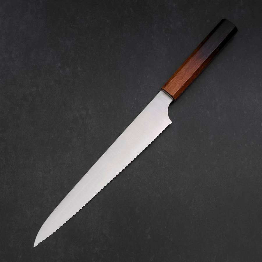 Bread knife Molybdenum Polished Yaki Urushi Handle 230mm