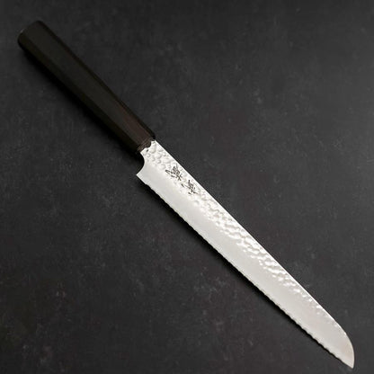 Bread knife VG-10 Tsuchime Ebony Handle 210mm