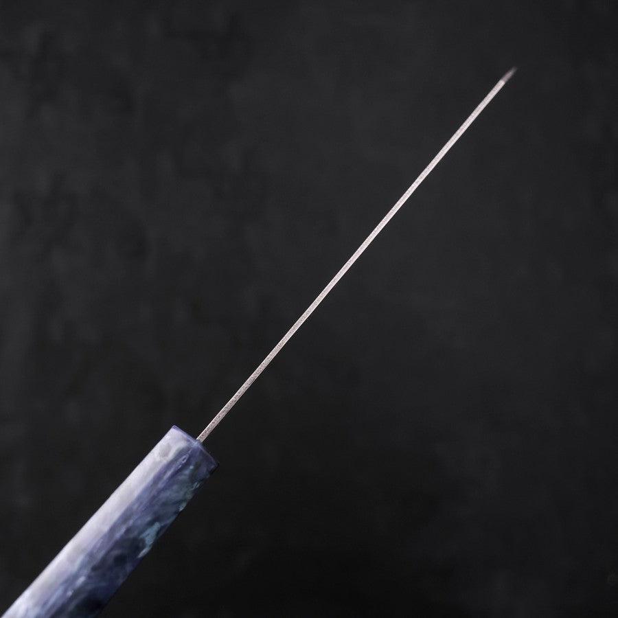 Bunka AUS-10 Nashiji Damascus Mirror Ocean Blue Handle 170mm