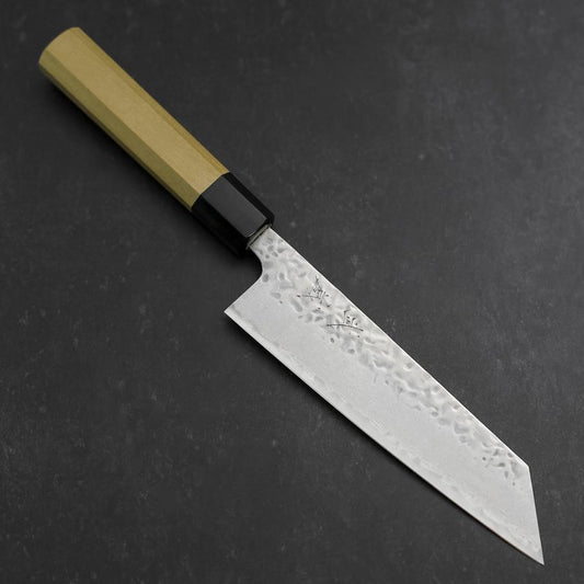 Bunka AUS-10 Tsuchime Damascus Buffalo Magnolia Handle 170mm