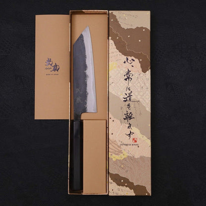 Bunka Blue Super Kurouchi Buffalo Ebony Handle 165mm