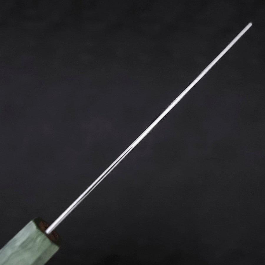 Bunka Blue Super Polished Maple Green Handle 180mm