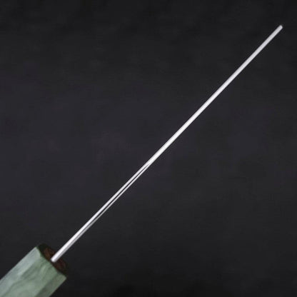 Bunka Blue Super Polished Maple Green Handle 180mm