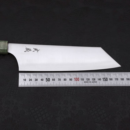 Bunka Blue Super Polished Maple Green Handle 180mm