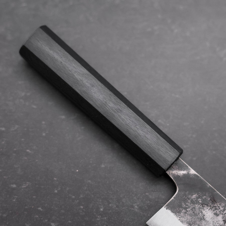 Bunka Blue Steel #1 Kurouchi Dark Blue Urushi Handle 170mm