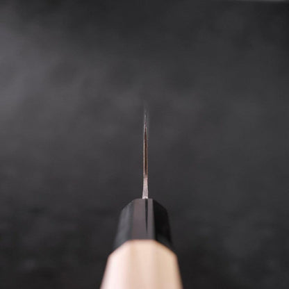 Bunka Blue Steel #1 Kurouchi Stainless Clad Buffalo Magnolia Handle 190mm