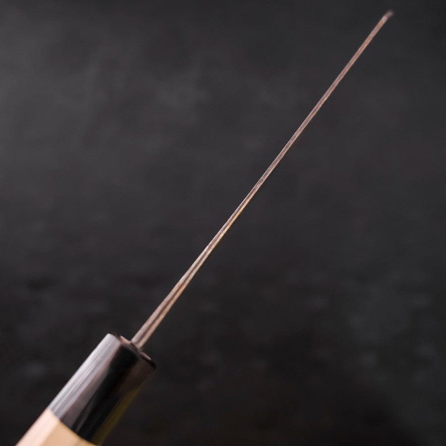 Bunka Blue Steel #1 Kurouchi Stainless Clad Buffalo Magnolia Handle 190mm