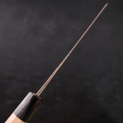 Bunka Blue Steel #1 Kurouchi Stainless Clad Buffalo Magnolia Handle 190mm