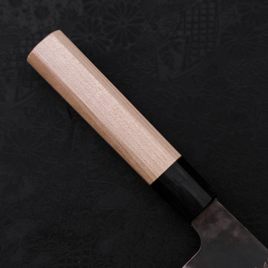 Bunka Blue Steel #1 Kurouchi Stainless Clad Buffalo Magnolia Handle 190mm