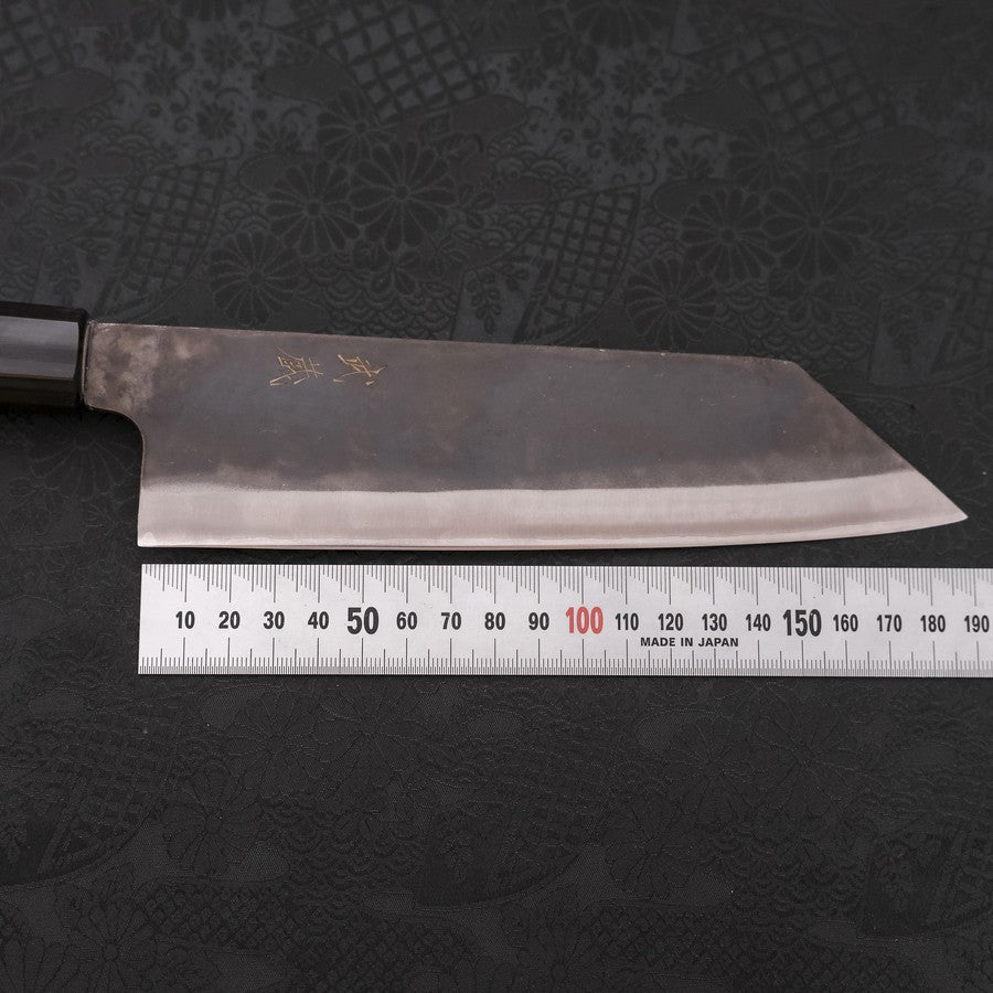 Bunka Blue Steel #1 Kurouchi Stainless Clad Buffalo Magnolia Handle 190mm