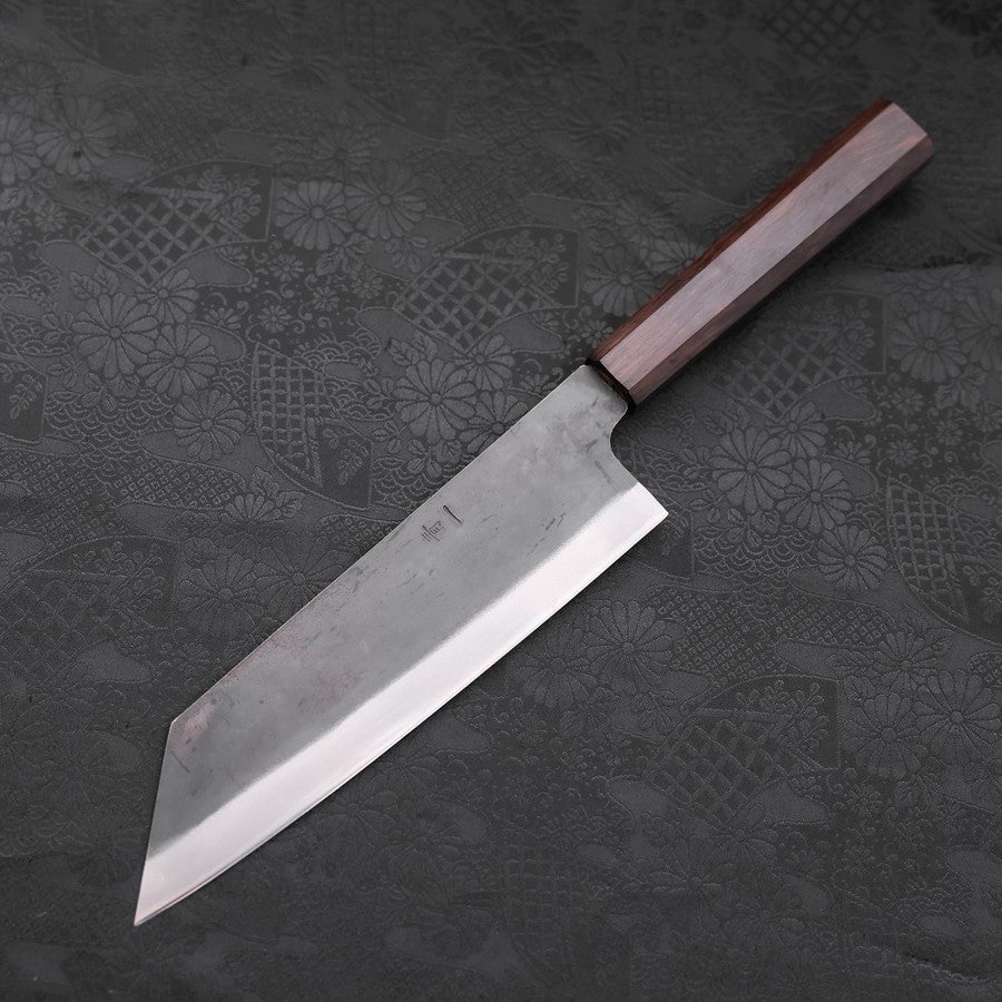 Bunka Blue Steel #1 Kurouchi Stainless Clad Ebony Handle 190mm