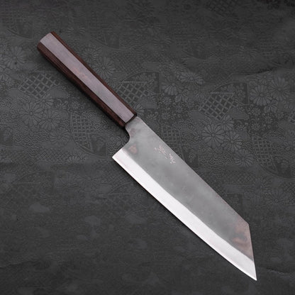 Bunka Blue Steel #1 Kurouchi Stainless Clad Ebony Handle 190mm