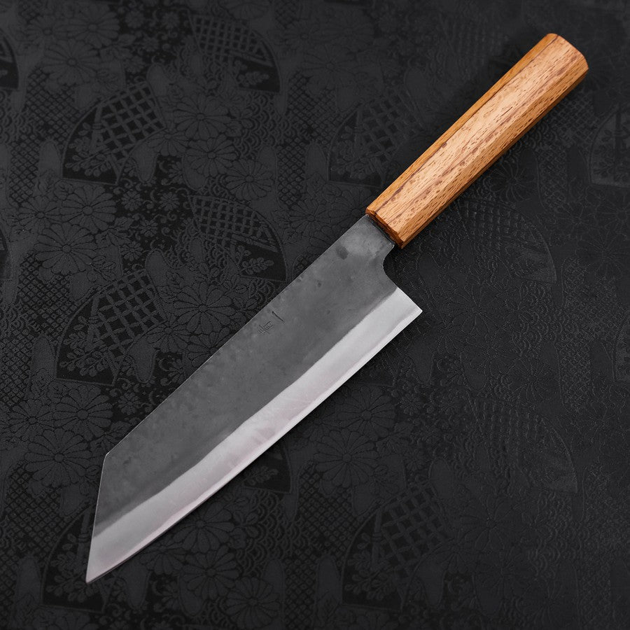 Bunka Blue Steel #1 Kurouchi Stainless Clad Oak Handle 190mm