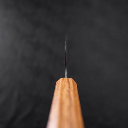 Bunka Blue Steel #1 Kurouchi Stainless Clad Oak Handle 190mm