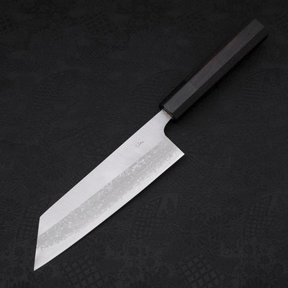 Bunka Blue Steel #2 Damascus Buffalo Ebony Handle 165mm
