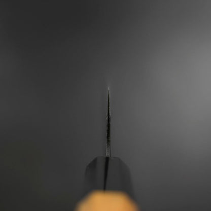 Bunka Blue Steel #2 Kurouchi Buffalo Teak Handle 165mm