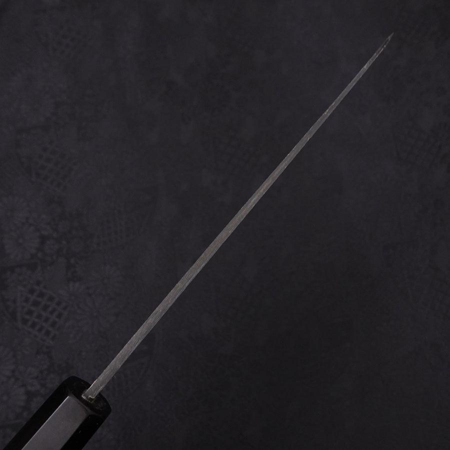 Bunka Blue Steel #2 Kurouchi Chokin Nami-Fuji Buffalo Ebony Handle 175mm