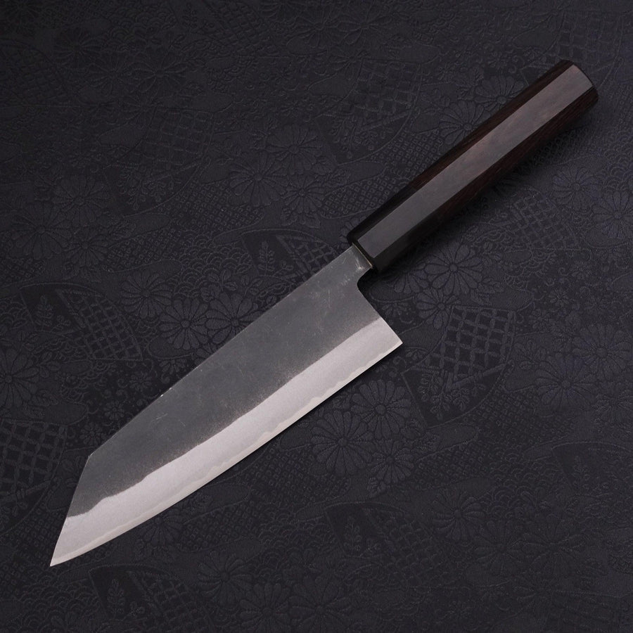 Bunka Blue Steel #2 Kurouchi Chokin Samurai Full Moon Buffalo Ebony Handle 175mm