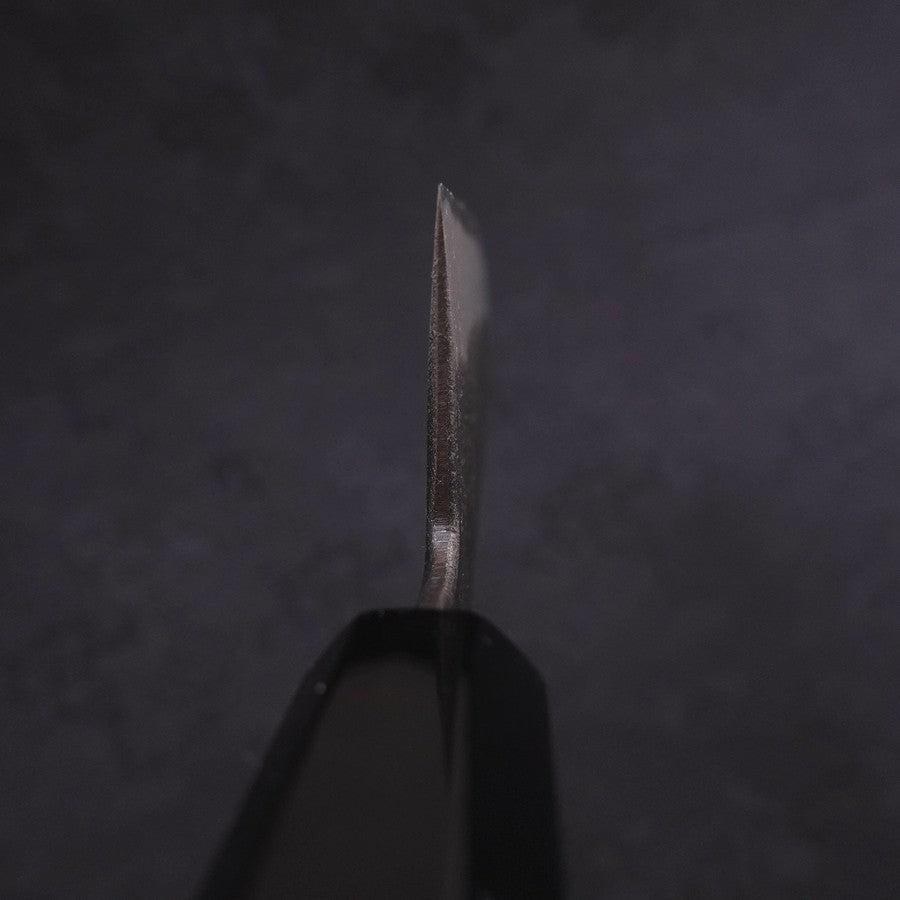 Bunka Blue Steel #2 Kurouchi Chokin Tiger-Bamboo Buffalo Ebony Handle 175mm