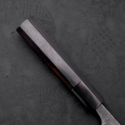Bunka Blue Steel #2 Kurouchi Damascus Buffalo Ebony Handle 165mm