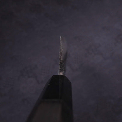 Bunka Blue Steel #2 Kurouchi Damascus Buffalo Ebony Handle 180mm