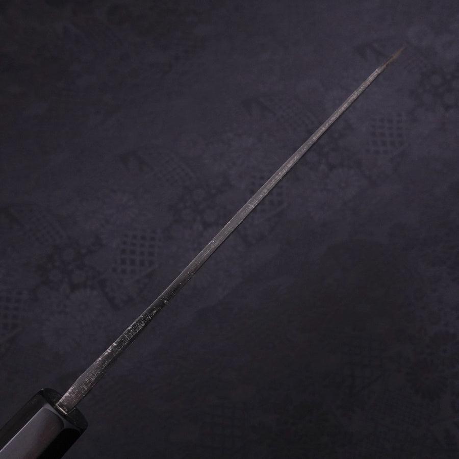 Bunka Blue Steel #2 Kurouchi Damascus Buffalo Ebony Handle 180mm