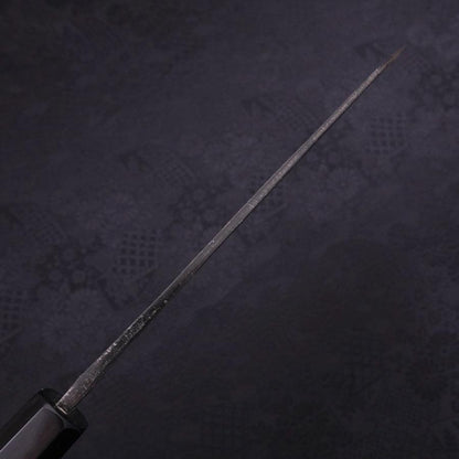 Bunka Blue Steel #2 Kurouchi Damascus Buffalo Ebony Handle 180mm