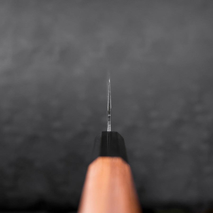 Bunka Blue Steel #2 Kurouchi Damascus Buffalo Teak Handle 165mm