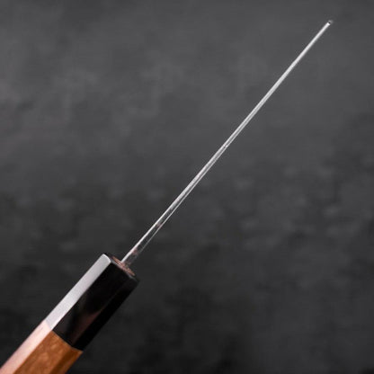 Bunka Blue Steel #2 Kurouchi Damascus Buffalo Teak Handle 165mm