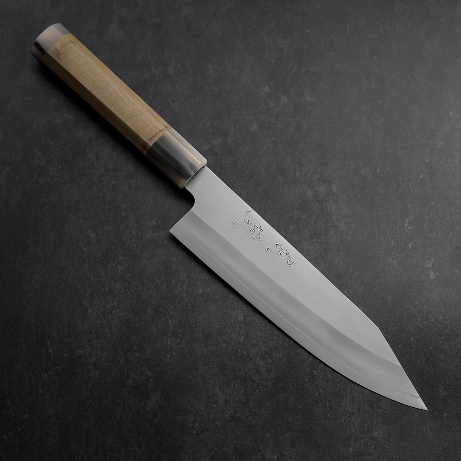 Bunka HAP-40 Polished Double Buffalo Capped Magnolia Handle 165mm