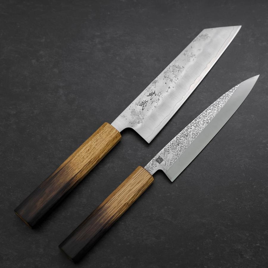 Bunka & Kaisaki Silver Steel #3 Vg-10 Nashiji Yaki Urushi Handle Sakura Set