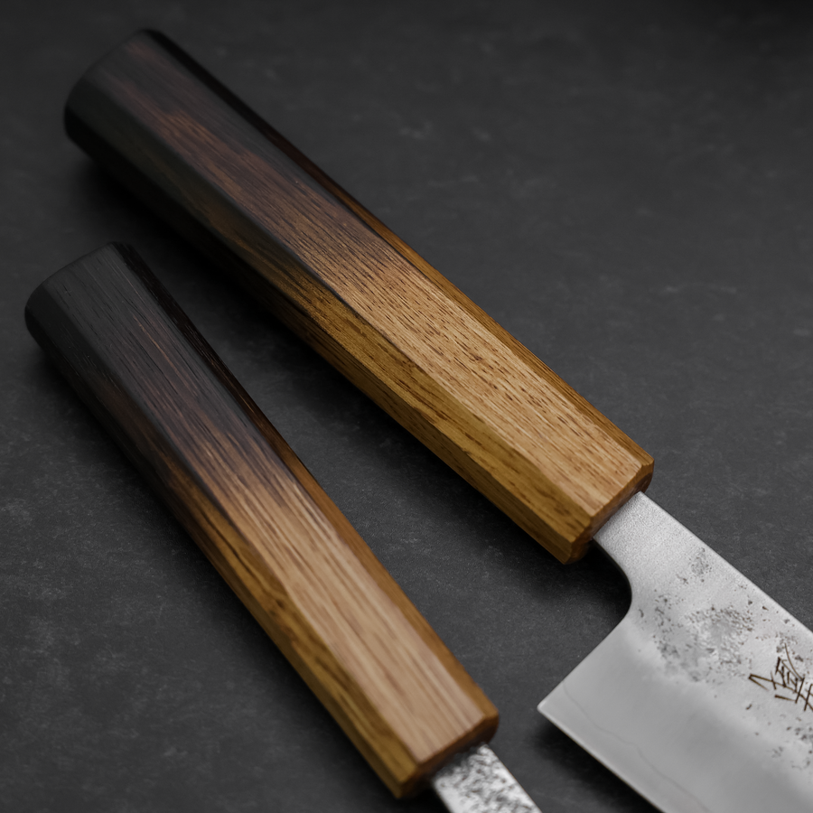 Bunka & Kaisaki Silver Steel #3 Vg-10 Nashiji Yaki Urushi Handle Sakura Set