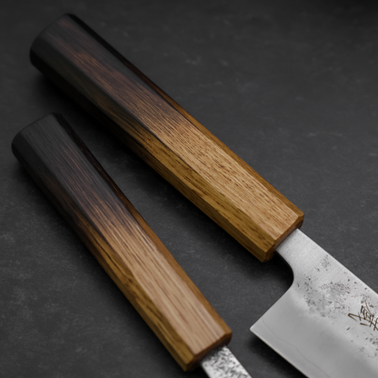 Bunka & Kaisaki Silver Steel #3 Vg-10 Nashiji Yaki Urushi Handle Sakura Set