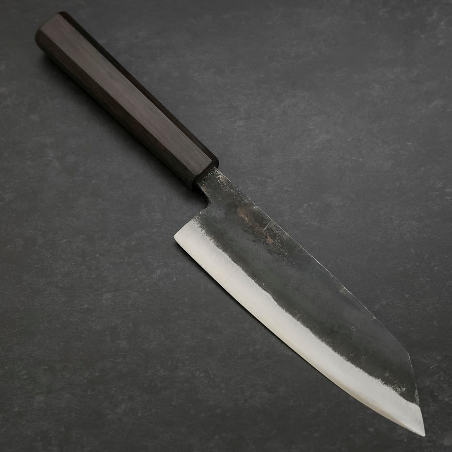 Bunka & Kobunka Blue Steel #2 Kurouchi Ebony Handle Sakura Set