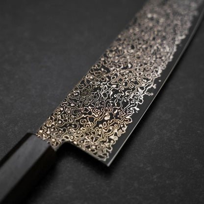 Bunka SG-2 Black Nickel Damascus Ebony Handle 180mm