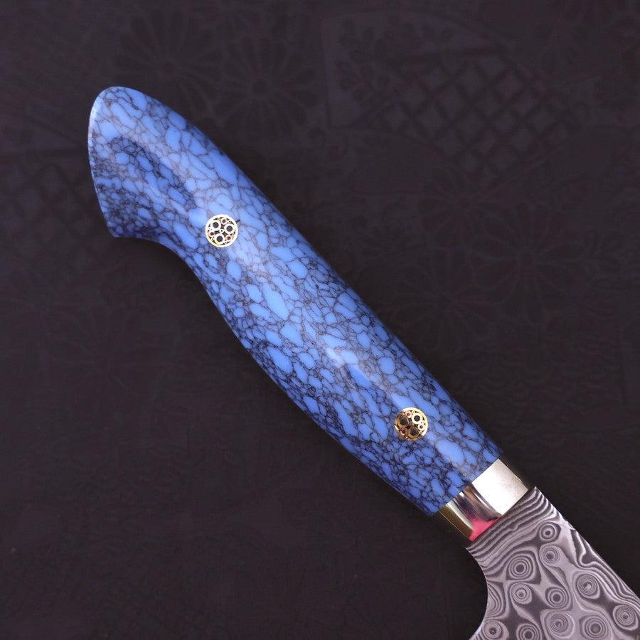 Bunka SG-2 Damascus Turquoise Blue Handle 170mm