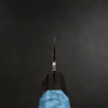 Bunka Silver Steel #3 Damascus Buffalo Turquoise Handle 180mm